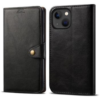Lenuo Leather flipové puzdro pre iPhone 13 Mini, čierne (348117)