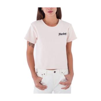 Hurley  TOMGIRL BABY RIB TEE  Tričká a polokošele Ružová