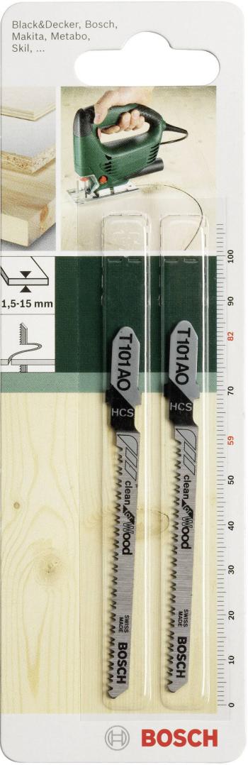 Bosch Accessories 2609256723 Pílový list do priamočiarej píly HCS, T 101 AO Clean for Wood 2 ks