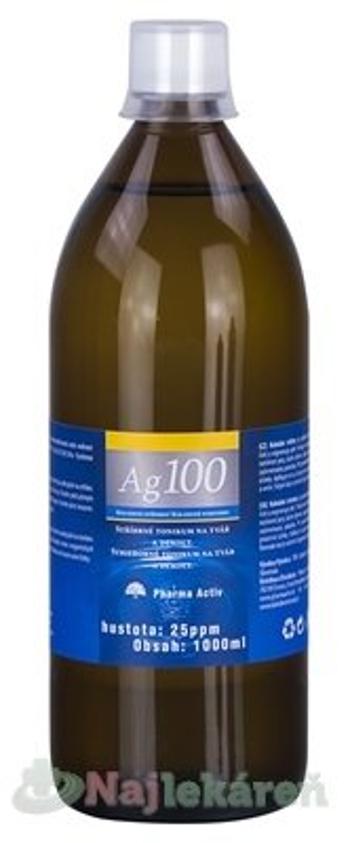 Pharma Activ Koloidné striebro Ag100, hustota 25ppm, 1000 ml