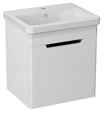 SAPHO - ELLA umývadlová skrinka 46,5x65x38,5cm, 1x dvierka,ľavá, biela EL055-3030