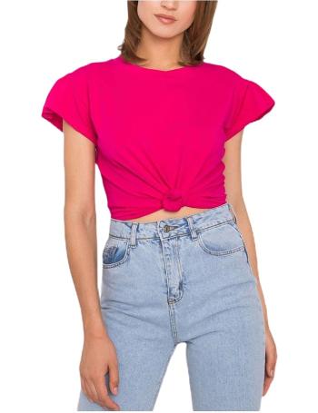 Ružové dámske tričko s volánmi vel. L/XL