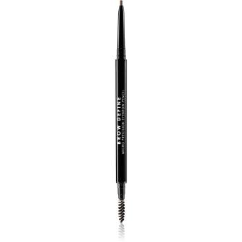 MUA Makeup Academy Brow Define precízna ceruzka na obočie s kefkou odtieň Dark Brown