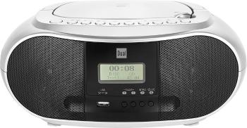 Dual DAB-P 170 CD-rádio DAB+, FM AUX, Bluetooth, CD, USB  s USB nabíjačkou strieborná, čierna