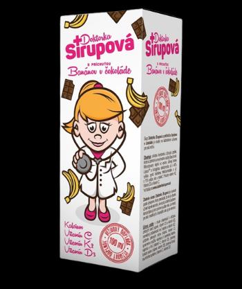 Doktorka Sirupová s príchuťou banán v čokoláde sirup 100 ml