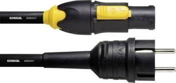 Cordial CFCA 5 S-TRUE 1-PVC napájací prepojovací kábel [1x DE schuko zástrčka - 1x zástrčka PowerCon] 5.00 m čierna