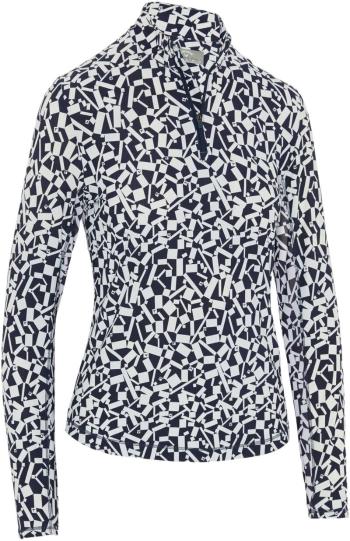 Callaway Two-Tone Geo Sun Protection Womens Peacoat XL Polo košeľa