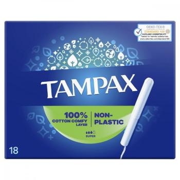 TAMPAX NON-PLASTIC SUPER 18KS