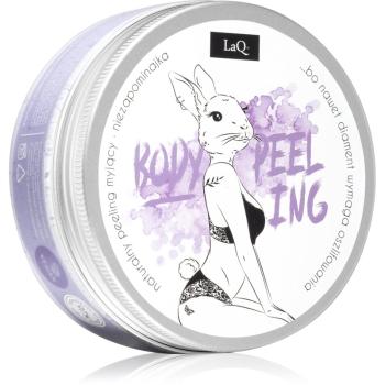 LaQ Bunny Forget-Me-Not cukrový peeling pre jemné čistenie a výživu pokožky 220 g