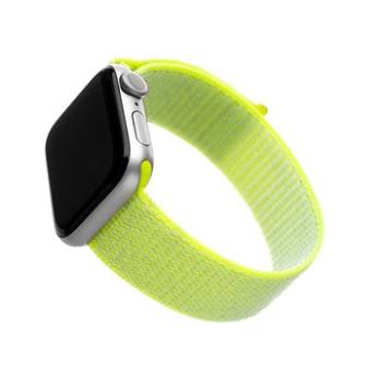 FIXED Nylon Strap pre Apple Watch 42/44/45/Ultra 49mm limetkový (FIXNST-434-LI)