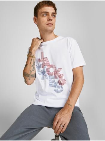 Tričká s krátkym rukávom pre mužov Jack & Jones - biela