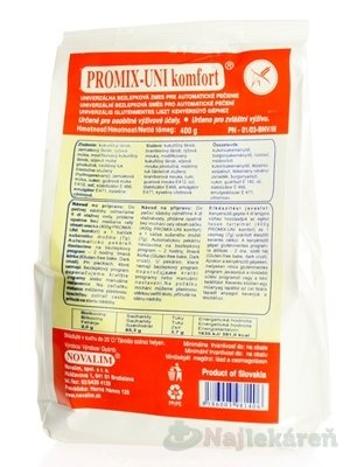 PROMIX-UNI komfort, bezlepková zmes pre pečenie v automatických pekárňach, 400g