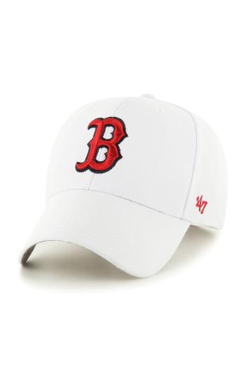 Čiapka 47 brand MLB Boston Red Sox biela farba, s nášivkou, B-MVP02WBV-WH