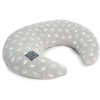 FLOO FOR BABY, dojčiaci vankúš Crown, Gray (5907796611357)