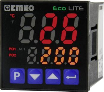Emko ecoLITE.4.5.2R.0.0  termostat Pt100, J, K, R, S, T, L -199 do +999 °C relé 5 A (d x š x v) 90 x 48 x 48 mm