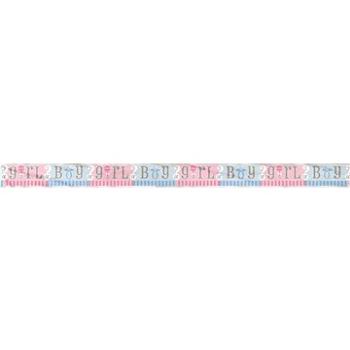 Banner - girlanda gender reveal girl or boy - holka nebo kluk - 365 cm (11179473984)