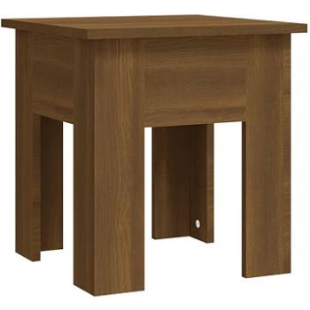 SHUMEE Konferenčný stolík hnedý dub 40 × 40 × 42 cm drevotrieska, 813073