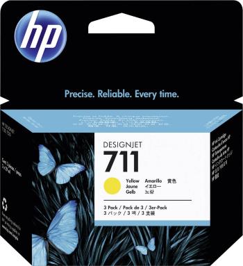 HP Ink 711 originál balenie po 3 ks žltá CZ136A