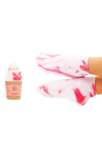 Luckies of London Bavlnené ponožky Raspberry Ripple Ice Cream