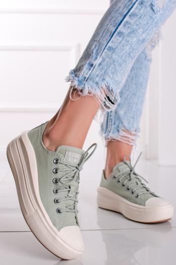 Mätové nízke tenisky na platforme Chuck Taylor All Star Move Platform Canvas