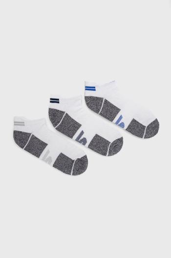 Ponožky Skechers (3-pak) pánske, biela farba