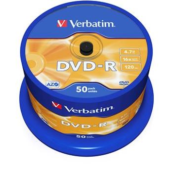 Verbatim DVD-R 16x, 50 ks cakebox (43548)