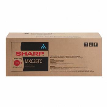SHARP MX-C35TC - originálny toner, azúrový, 6000 strán