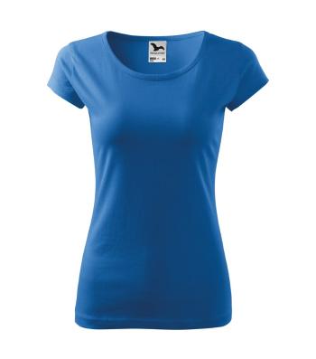 MALFINI Dámske tričko Pure - Azúrovo modrá | XS