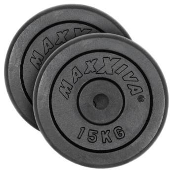 MAXXIVA 81657 Sada závažia 2 x 15 kg, liatina