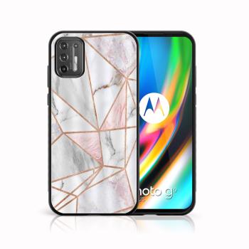 MY ART Silikónový kryt Motorola Moto G9 Plus PINK MARBLE (143)