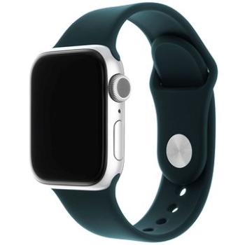 FIXED Silicone Strap SET pre Apple Watch 42/44/45/Ultra 49mm tmavo zelený (FIXSST-434-DRGRE)