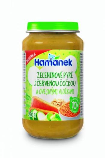 HAMÁNEK Zeleninové pyré s červenou šošovicou a ovsenými vločkami 230 g