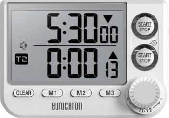 Eurochron EDT 8002 časovač biela digitálne/y