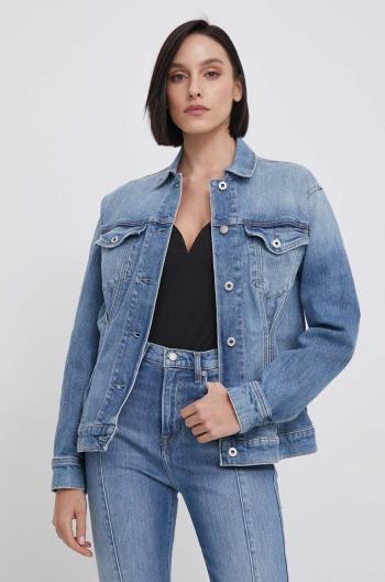 Rifľová bunda Pepe Jeans FREYA dámska, prechodná, PL402381