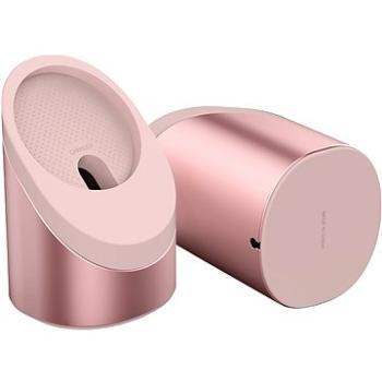 Ahastyle hliníkovo – silikónový magsafe stojan 360° ružový (PT134-White)