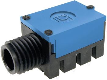 Cliff FC67810 jack konektor 6.35 mm zásuvka, vstavateľná horizontálna Pólov: 3 stereo modrá 1 ks