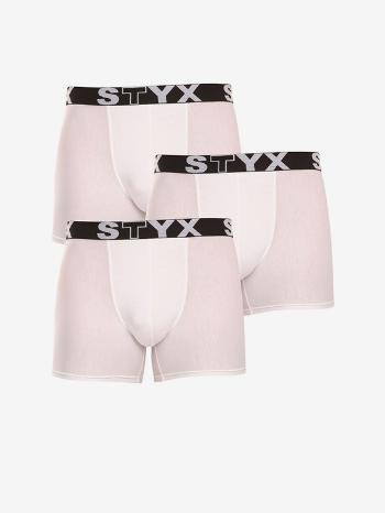 Styx Boxerky 3 ks Biela