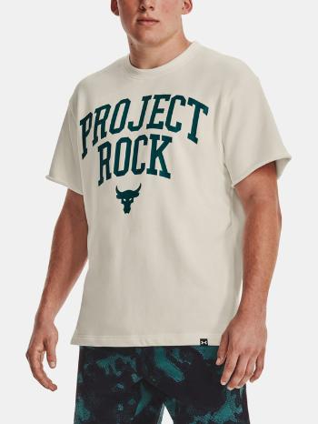 Under Armour Project Rock HW Terry T Tričko Biela