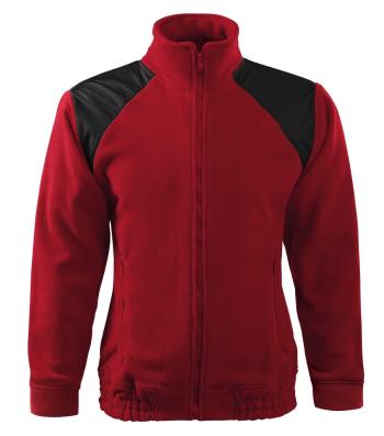 MALFINI Fleecová mikina Jacket Hi-Q - Marlboro červená | XXXL