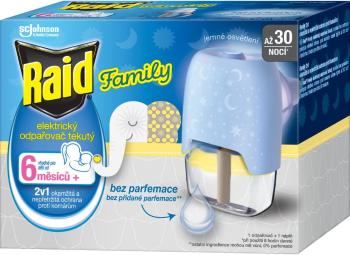 Raid Family elektrický odparovač s tekutou náplňou proti komárom - 30 nocí 21 ml