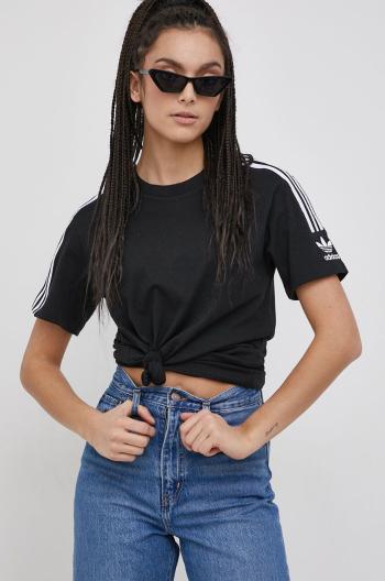 Bavlnené tričko adidas Originals HF7457 čierna farba