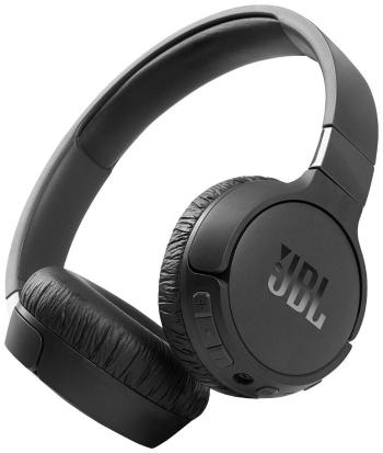 JBL Tune 660 NC Bluetooth Hi-Fi slúchadlá On Ear na ušiach Headset, zložiteľná čierna