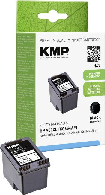 KMP Ink náhradný HP 901XL kompatibilná  čierna H47 1711,4541