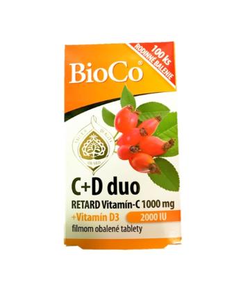 BioCo vitamin C1000mg+D3 2000IU 100 tabliet