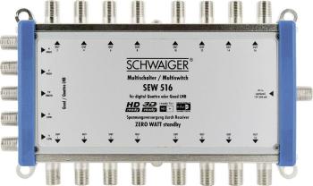 Schwaiger SEW516 531 rozdeľovač satelitného signálu Vstupy (viacnásobný spínač): 5 (4 SAT / 1 terestrický) Počet účastní