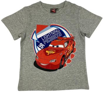Setino Chlapčenské tričko - Autá McQueen sivé Veľkosť - deti: 128