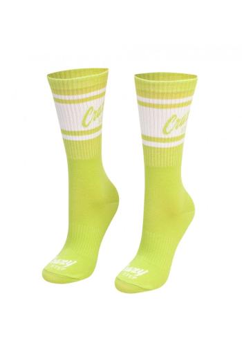 Svetlozelené vysoké športové ponožky Crazystep