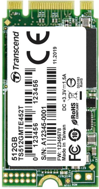 Transcend MTE452T 512 GB interný M.2 PCIe NVMe SSD 2242 M.2 NVMe PCIe 3.0 x2 Retail TS512GMTE452T