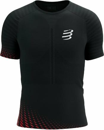 Compressport Racing SS Tshirt M Black/High Risk Red L