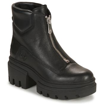 Timberland  EVERLEIGH BOOT FRONT ZIP  Polokozačky Čierna